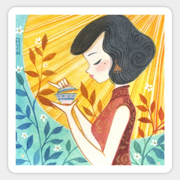 Afternoon Tea Sticker by Alina Chau